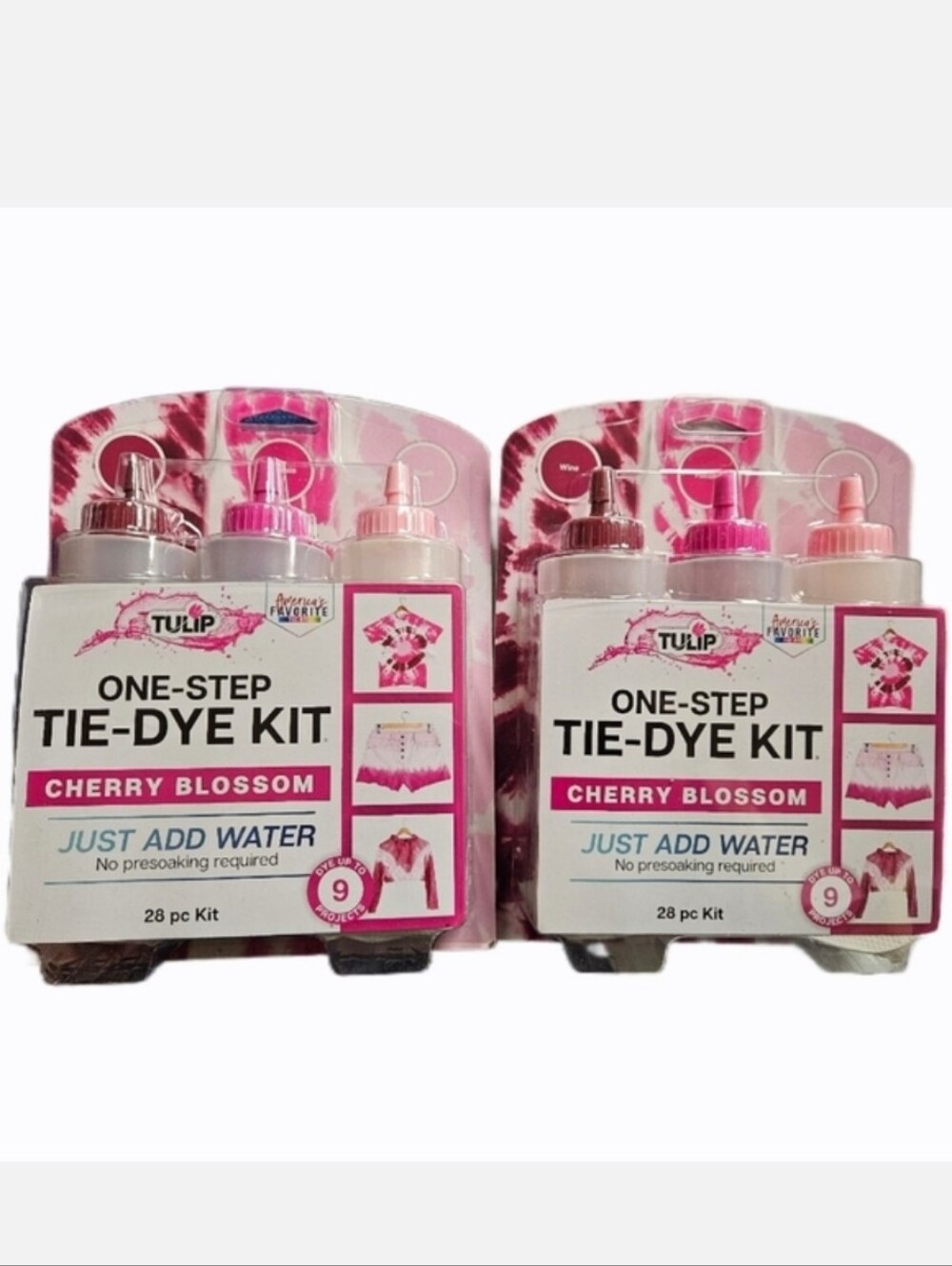 NWT 》2×《 TULIP ONE-STEP TIE-DYE KITS: CHERRY BLOSSOM!